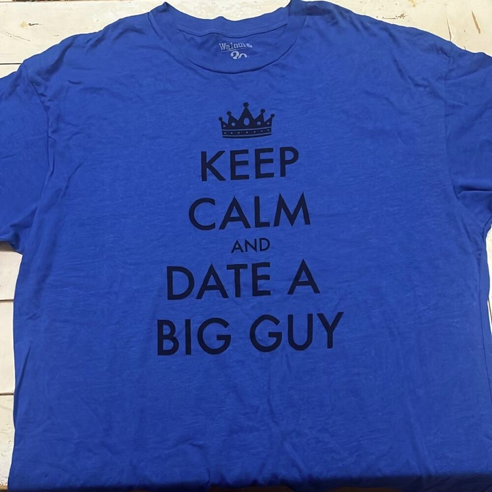 Walnut & 39th Graphic Tee Shirt Big & Tall Humor Blue Heather Men’s 2XL